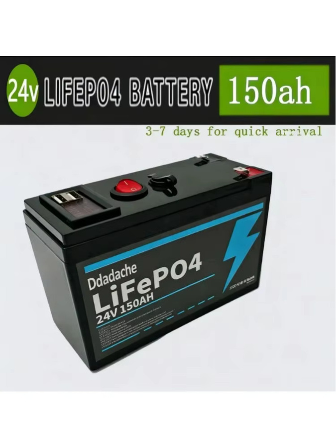 Lithium 24V 150Ah LiFePO4 Deep Cycle Akku in Schwarz für Beleuchtung, Power Wheels und Solar- oder Windenergie - Bild 7