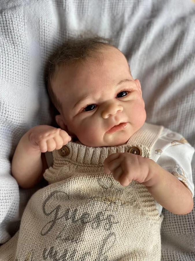 OtardDolls Elijah Reborn Baby Mädchen und Junge, Puppe, 18-20 Zoll, Plüsch / Textil, Bunt / Mehrfarbig - Bild 3