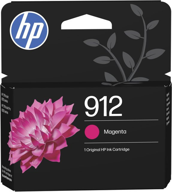 HP 912 Magenta Original Druckerpatrone für HP OfficeJet 8010 und 8020 All-in-One Druckerserien, Pink - Bild 1