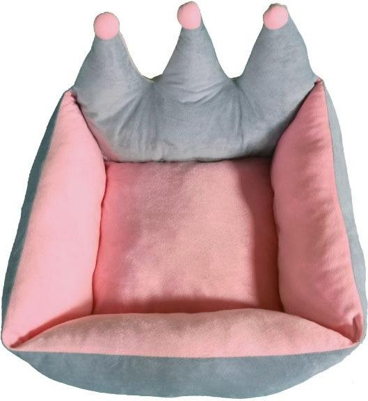 Crown Sifang Hundesofa und Katzennest aus kratzfestem Mikrofaser-Stoff, Grau, B/T/H: 43 x 43 x 34 cm - Bild 1