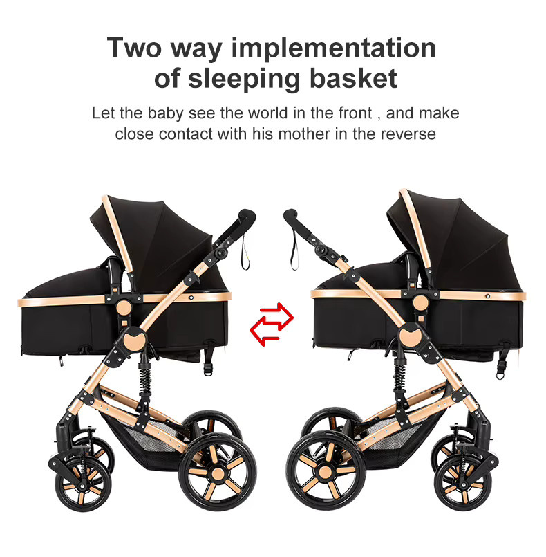 Magic ZC 3-in-1 Kinderwagen mit Autositz und Buggy, faltbares Reisesystem, Schwarz - Bild 2
