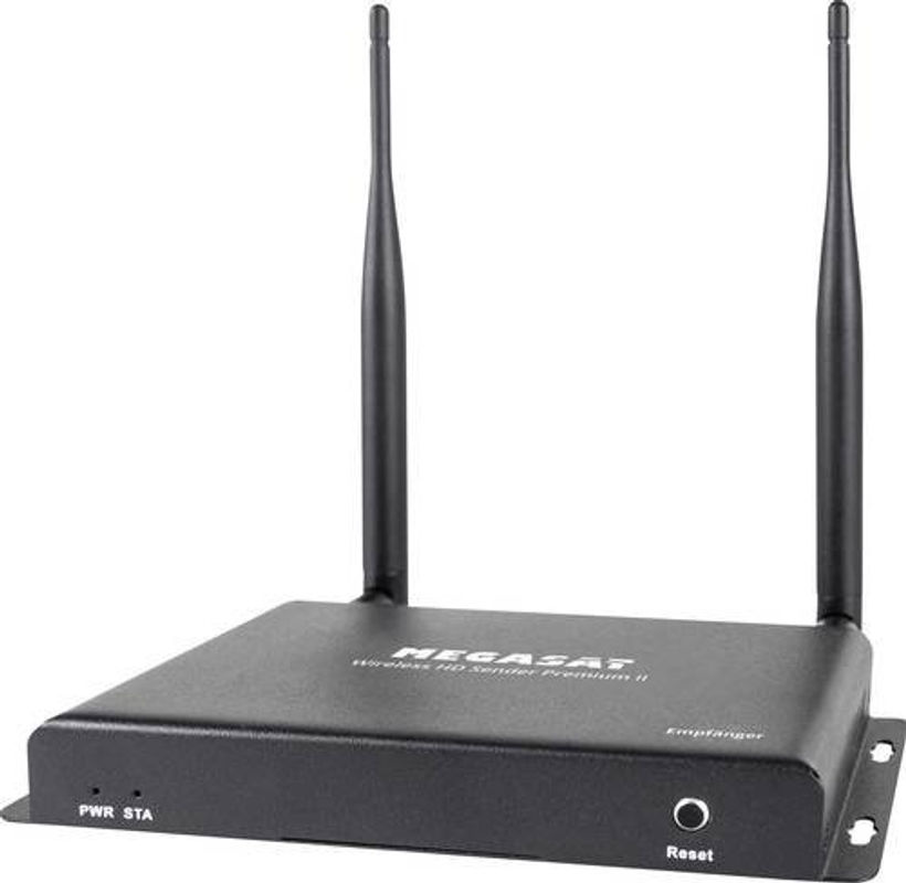 MegaSat Wireless HD Sender Premium II HDMI-Funkübertragung Set in Schwarz für Full HD Video- Audio- und Infrarot-Erweiterung mit Wi-Fi bis zu 200 m Reichweite - Bild 2