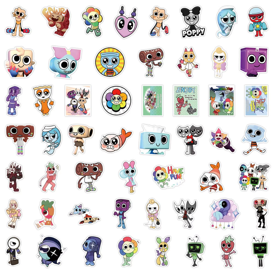 110 Stück Dandys World Graffiti-Aufkleber-Set aus wasserfestem Vinyl in Multicolour für Wasserflaschen, Laptops und Gepäck - Bild 3