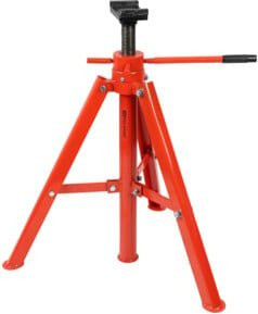 KS Tools Stahl-Spindel-Unterstellbock in Rot mit 12t Tragkraft und einem Hub von 710-1065mm - Bild 1