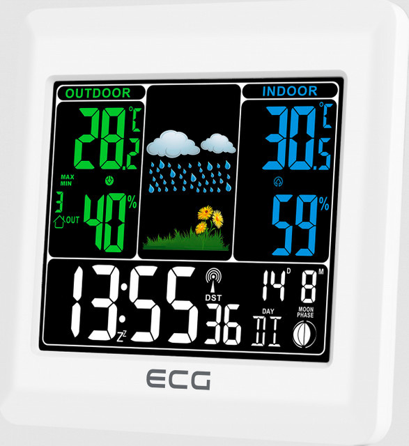 ECG Wetterstation MS 300 in Weiß - Bild 1