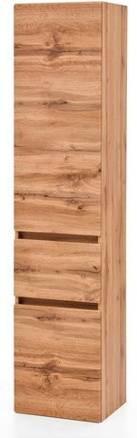 HELD MÖBEL Seitenschrank Baabe in Eiche Optik, Mehrfarbig, Breite: 40 cm, Höhe: 180 cm, Tiefe: 35 cm - Bild 1