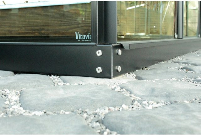 Vitavia Stahlfundament 3800 aus Stahlblech, Schwarz, Höhe: 6 cm - Bild 1