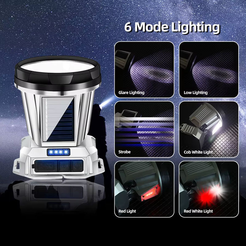 KDULIT Solar LED Flutlicht mit Bewegungssensor und USB-Wiederaufladung, Weiß, Outdoor-Scheinwerfer - Bild 2