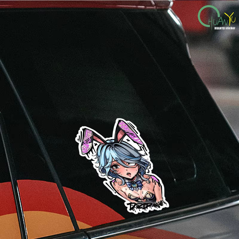 Chibi Genshin Impact Furina Graffiti Wandaufkleber für Laptop und Schlafzimmer, mehrfarbig - Bild 4