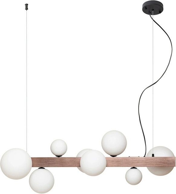 Rendl Pendelleuchte Kassandra in Bronze mit Opalglas und LED 48 W - Bild 1
