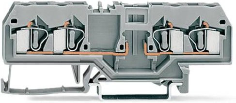 WAGO 281-656 Basisklemme 6mm Zugfeder Grau 50 Stück - Bild 1