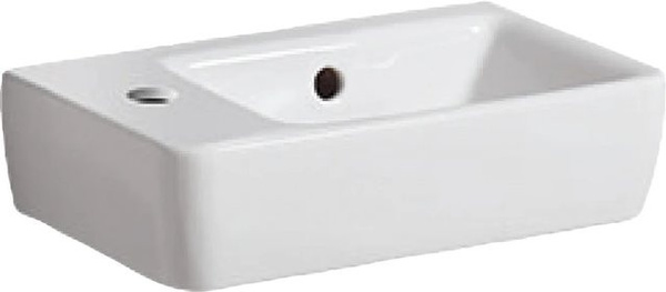 Geberit Handwaschbecken Renova Compact Weiß mit KeraTect Beschichtung Breite: 40 cm