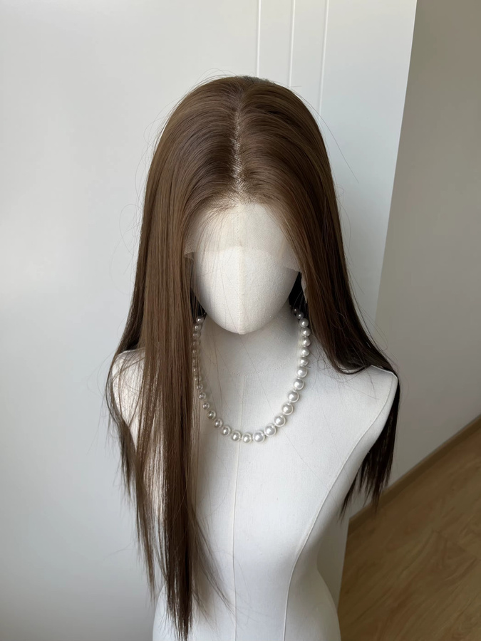 Ashely wigs Lace Front Perücke, Braun, 26 Zoll, gerade, Synthetik - Bild 3