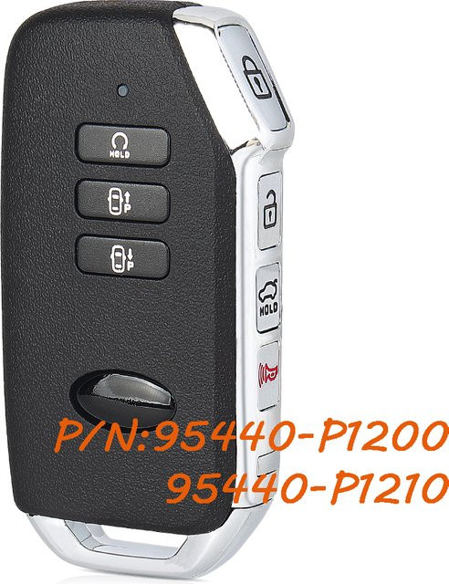 KEYECU Smart Remote Auto Schlüsselanhänger für KIA Sportage 2023 2024 in Schwarz, 433 MHz, Modell SY5MQ4FGE07 8325A-MQ4FGE07 - Bild 1
