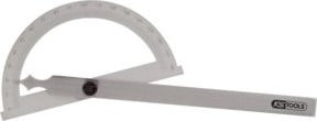 KS Tools Winkelgradmesser mit offenem Bogen aus Edelstahl, Farbe: Silber, Länge: 1000 mm - Bild 1