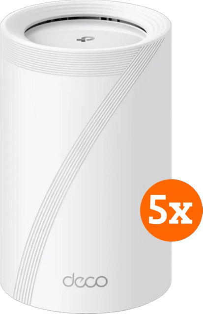 TP-Link Deco BE65 WiFi 7 Mesh-System Tri-Band im 5er-Pack, Weiß - Bild 1