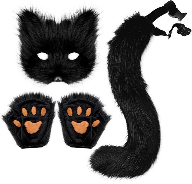 Yiran toy Halloween Tier Cosplay Requisiten, Plüsch, 1-teiliges Set, ab 8 Jahren - Bild 1