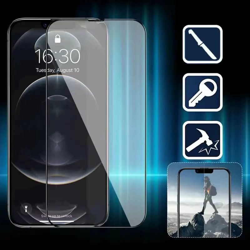 4er-Set Panzerglas Display Schutzfolie aus gehärtetem Glas für Apple iPhone 14, transparent - Bild 3