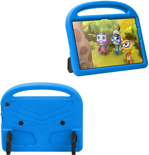 Ubasy Stoßfeste Kindersichere Tablet Hülle mit Griff und Ständer für Amazon Fire HD 10, HD 10 Plus und Max (7., 9., 11., 13. Generation), Blau - Bild 1