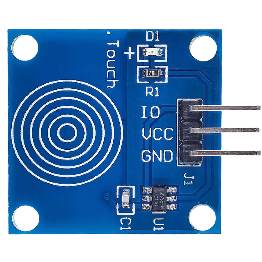 OLNYLO TTP223B Kapazitives Touch Sensor Modul Set, Digitaler Touch Schalter für Arduino DIY Kits, Blau, 3-5 Stück - Bild 2