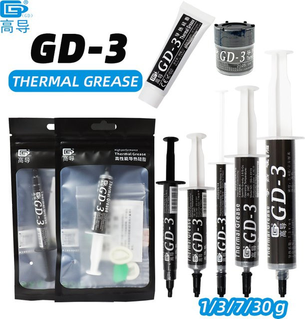 GD-3 Wärmeleitpaste Grau 7,5 W/m-k für CPU GPU Kühlkörper - Bild 1