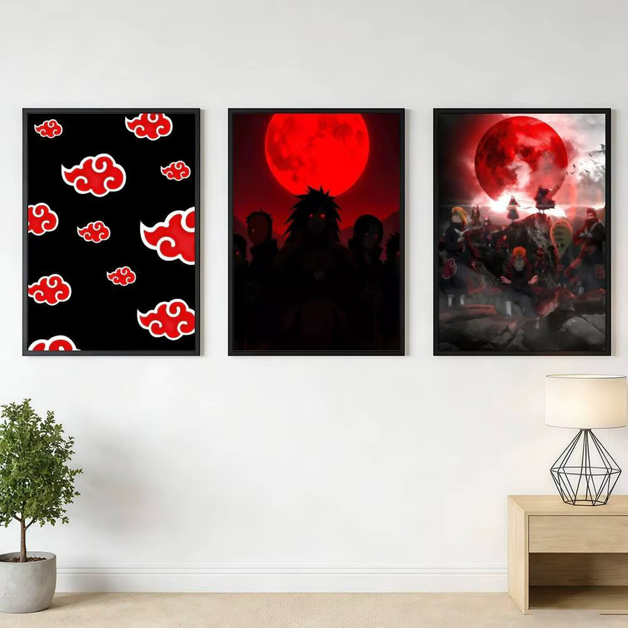 Naruto Akatsuki Poster Aufkleber Vintage Wanddekoration Kunstdruck in Mehrfarbig, B/H: 21,0 x 30,0 cm - Bild 2