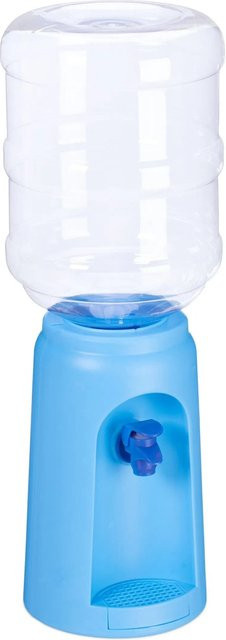 Relaxdays Wasserspender aus Kunststoff in Blau ohne Strom, B: 47,5 cm, T: 17 cm, Gewicht: 400 g - Bild 1