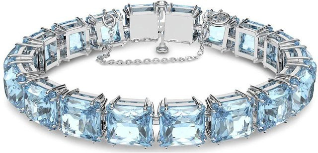 Swarovski Armband, Edelstahl, Blau, Kristall, Damen - Bild 1