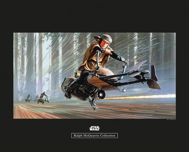 Komar Wandbild Star Wars Speeder Paper Poster Multicolor B: 50 cm, H: 40 cm - Bild 1