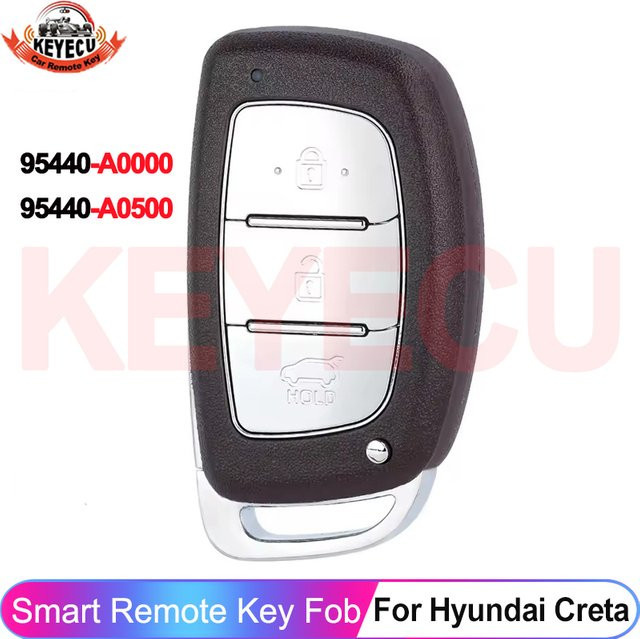 Smart Key Hyundai Creta 95440-A0000 95440-A0500 Keyless Remote Fob mit 3 Tasten, 8A Chip, 433 MHz, Schwarz - Bild 1