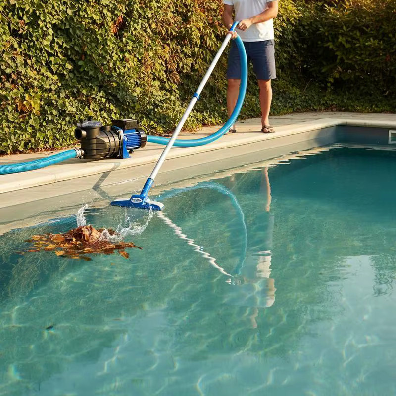Elektrische Poolpumpe 500 W in Blau für Garten und Hinterhof - Bild 1