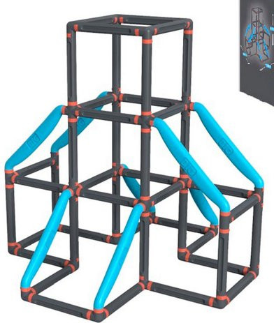 BIG Kraxxl - The Tower Klettergerüst schwarz blau ab 3 Jahren - Bild 2