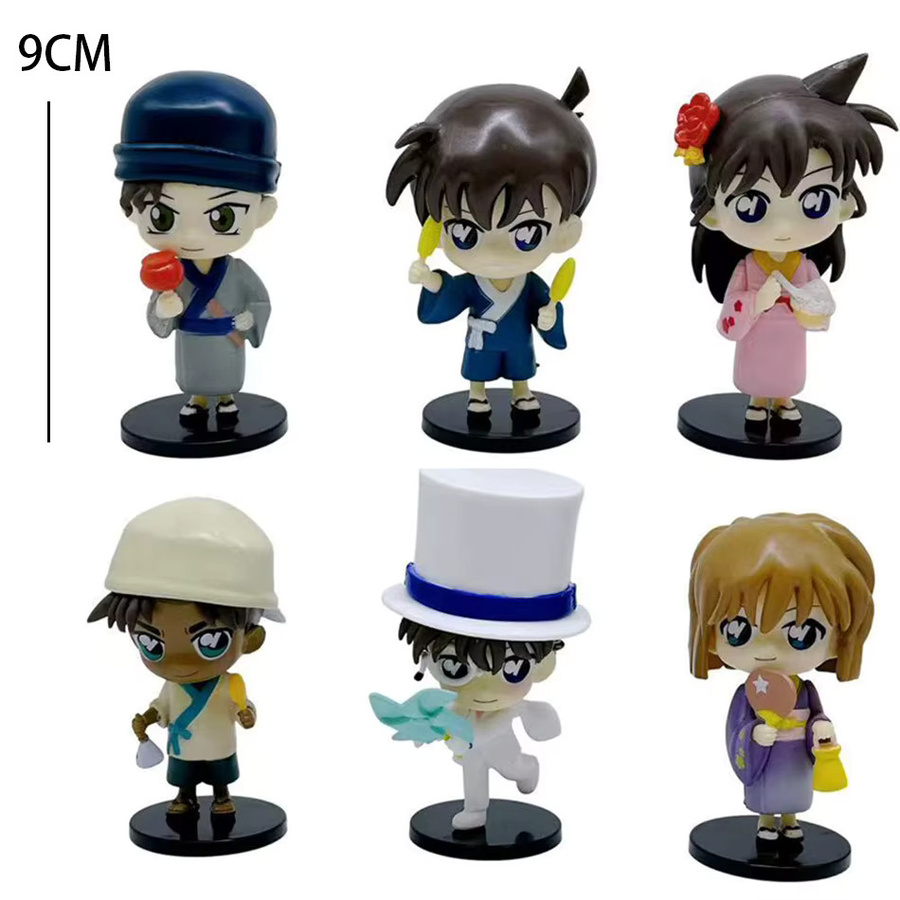 Bandai Conan Detektiv Actionfigur, 6-teiliges Set, PVC, Bunt - Bild 2