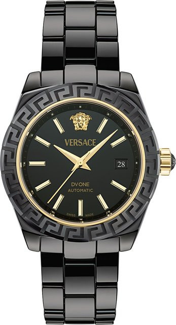 Versace Armbanduhr Automatik, Edelstahl, Schwarz, 40 mm, Damen - Bild 1