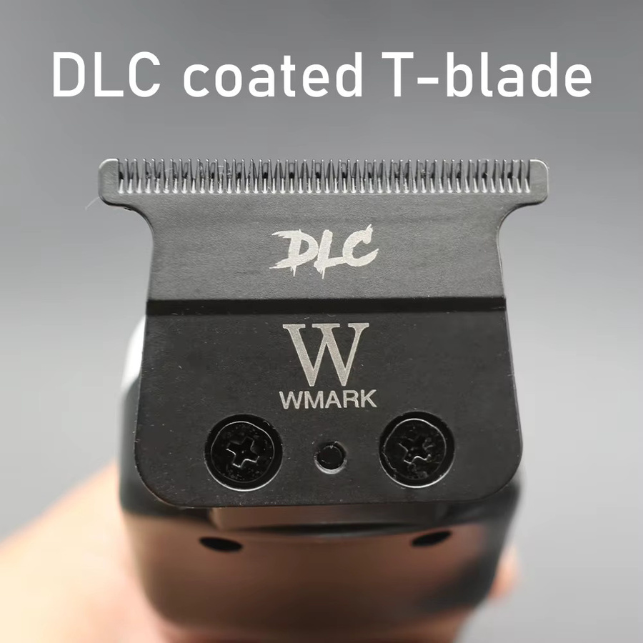 WMARK Professioneller Magnetmotor-Haarschneider NG 9213 für Männer mit DLC T-Blade Zero Gapped, Weiß - Bild 2