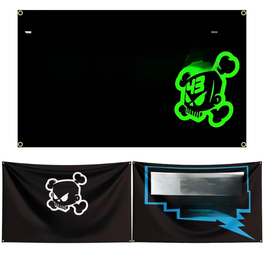 FLAGDOM Rennwagen-Flagge aus Polyester, rechteckiges Banner zur Dekoration, Breite: 150 cm, Höhe: 90 cm - Bild 2