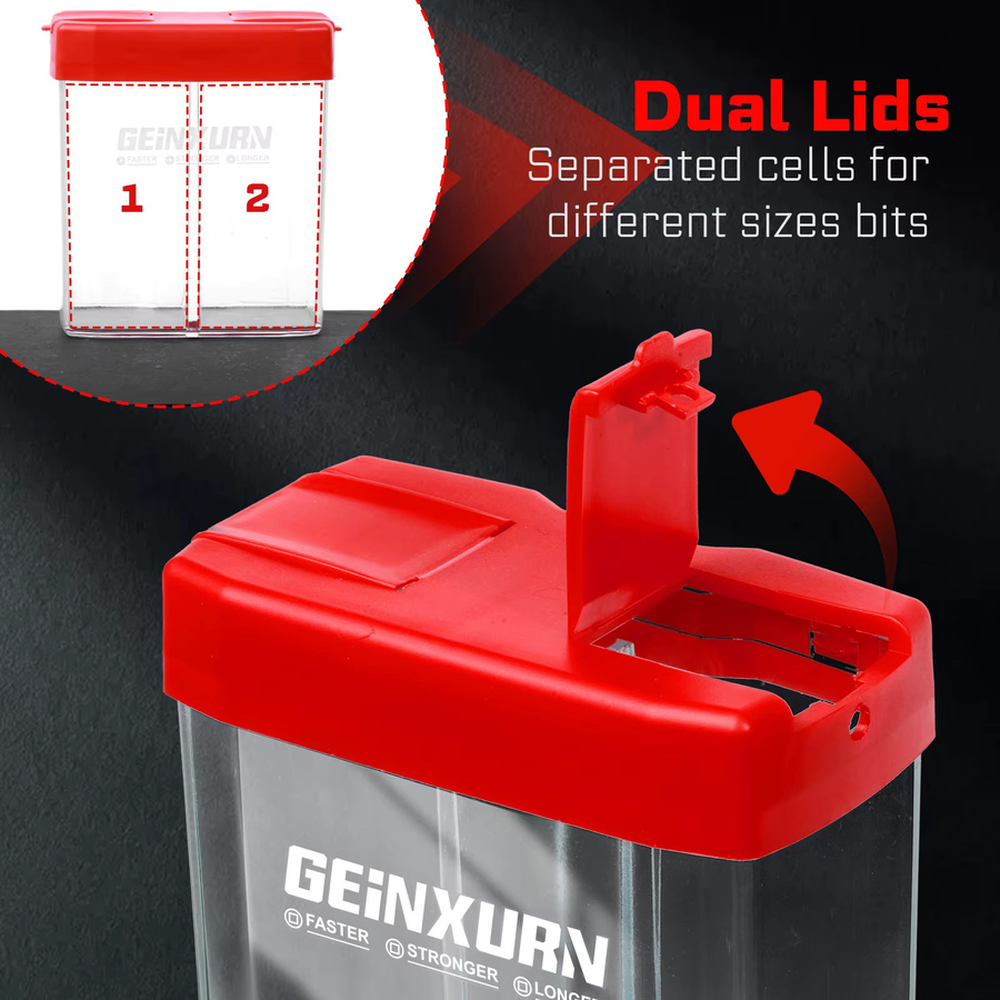 Geinxurn 43-teiliges Schlagschrauber-Bit-Set aus S2-Stahl in Multicolour mit Phillips, Pozi, Square, Torx und Hex Bits - Bild 5