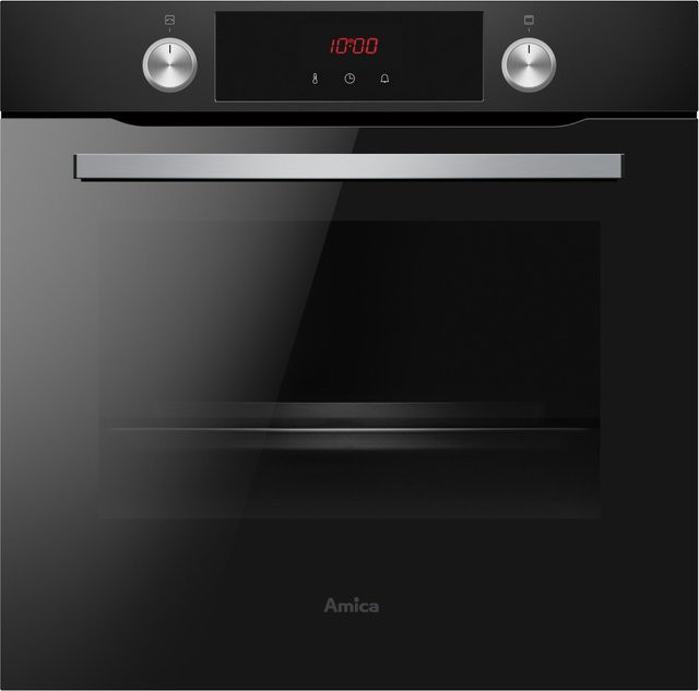 Amica Einbaubackofen EBPX 945 600 SM in Schwarz mit 77 l Volumen, Pyrolyse-Selbstreinigung, Heißluft und Grillfunktion, Energieeffizienzklasse A+ - Bild 1