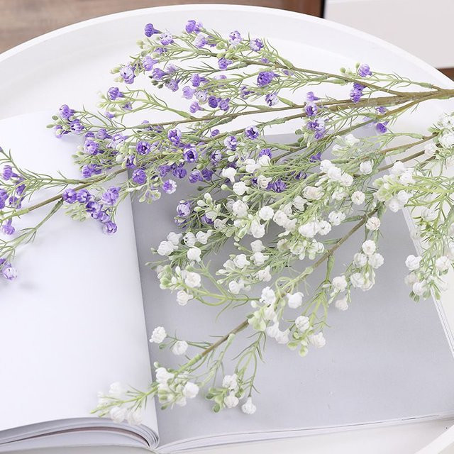 Künstliche Gypsophila Pflanze von TTCY in Weiß oder Lila für Hochzeiten und Dekorationen - Bild 1