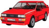 COBI Audi Quattro 1980 Motorsport Klemmbaustein Set in Rot im Maßstab 1:35 - Bild 1