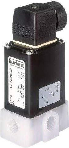 Bürkert Direktgesteuertes Ventil 22294 0330 in Schwarz, 230 V/AC, G 1/4 Muffe, Nennweite 3mm - Bild 1