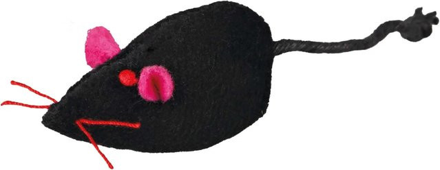 Jollypaw Maus mit Schelle, Plüsch, Katzenminze, 5 cm - Bild 1