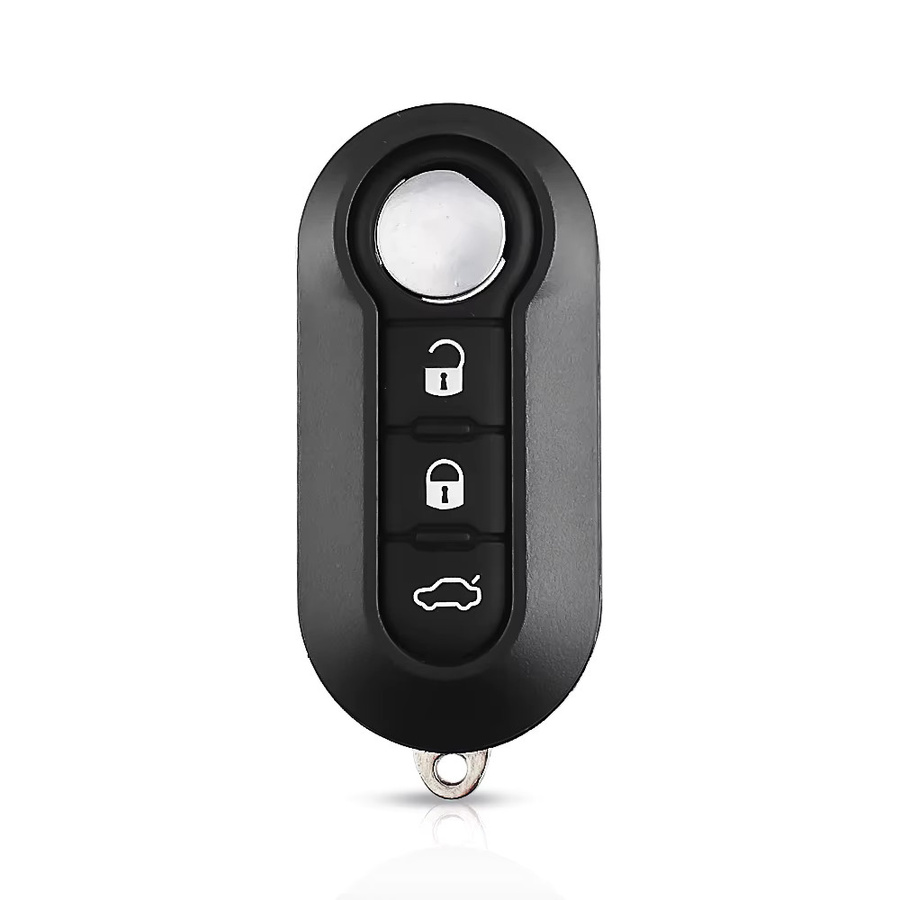 KEYYOU Ersatzgehäuse für Autoschlüssel SIP22 Flip Case für Fiat 500 Panda Punto Bravo Stilo Ducato Citroen Jumper Peugeot Boxer in Schwarz - Bild 1