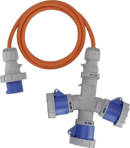 Brennenstuhl Camping-CEE-Verlängerungskabel H07RN-F 3G 2,5mm² Blau Grau Orange 2m IP67 - Bild 1