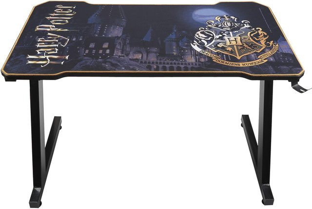 Subsonic Harry Potter Gaming-Tisch in Schwarz mit Kabeldurchlass und Metallgestell, B: 110 cm, T: 60 cm, H: 80 cm - Bild 1