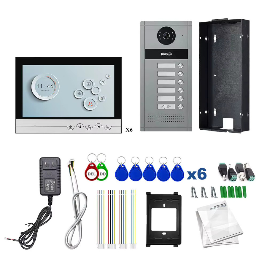 ACDML WLAN Video-Gegensprechanlage mit 9-Zoll-LCD-Display und RFID-Karten-Entriegelung - Bild 6