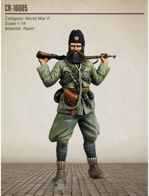GK Jugoslawischer Soldat, Resin-Soldatenmodell, 1/16, unmontierter und unbemalter Bausatz - Bild 1