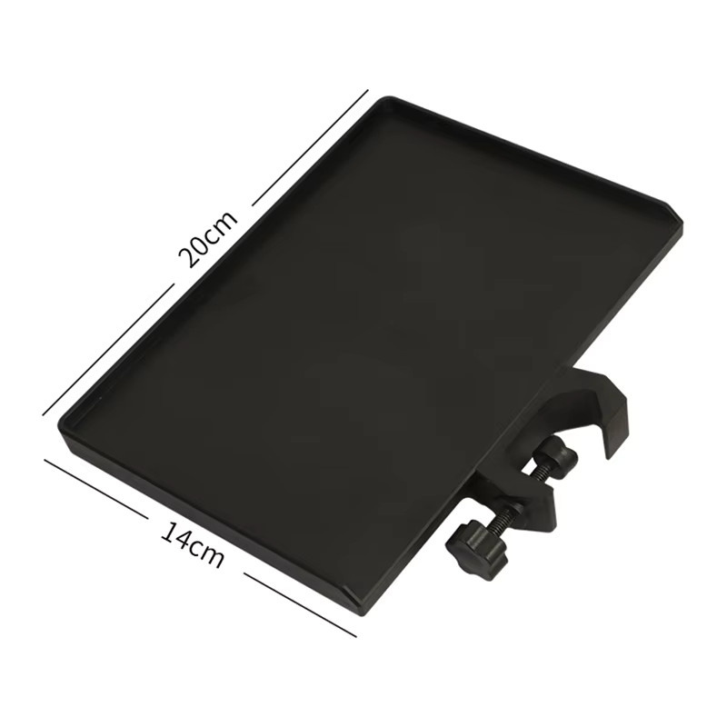 KOQZM Mikrofonständer mit Tablett für Studio und Rundfunk, Schwarz - Bild 2