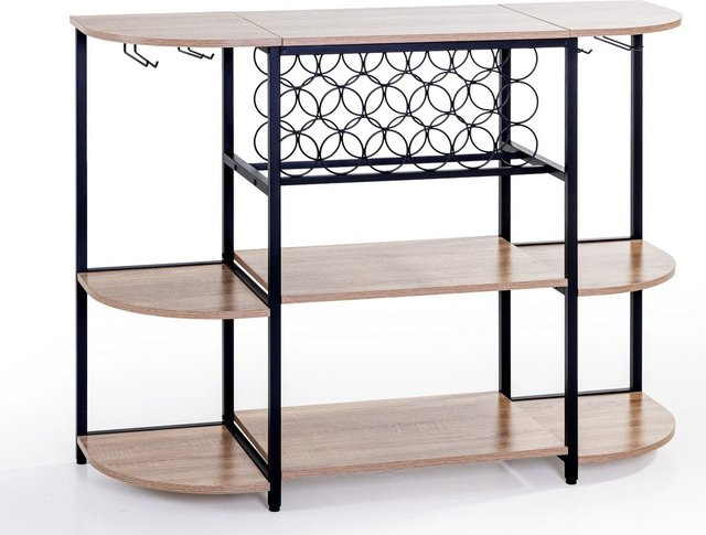 Weinbar-Schrank Prestige Home in Braun, B/T/H: 120 x 40 x 91 cm - Bild 1