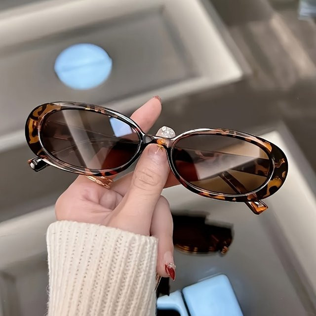 BMAD Sonnenbrille, Damen, oval, Vollrand, Leopardenmuster, braun, multicolor, Kunststoff - Bild 1